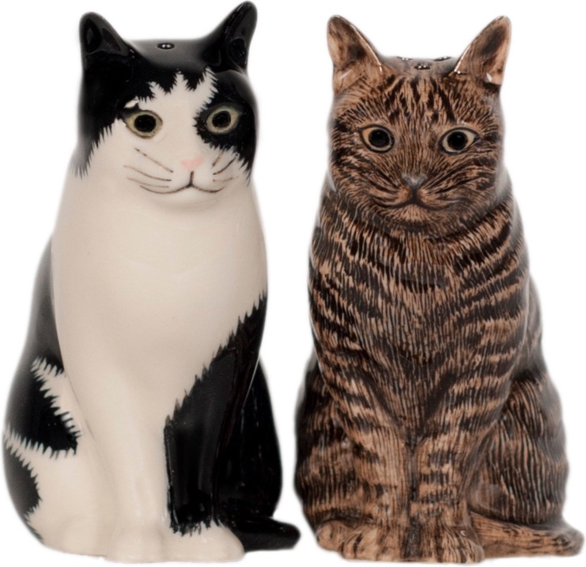 Quail Peper en Zout set - katten Barney en Clementine