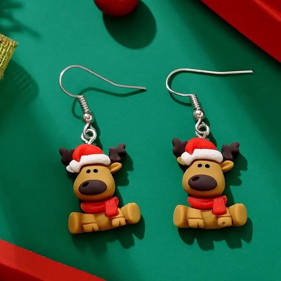 Oorbellen kerst hert
