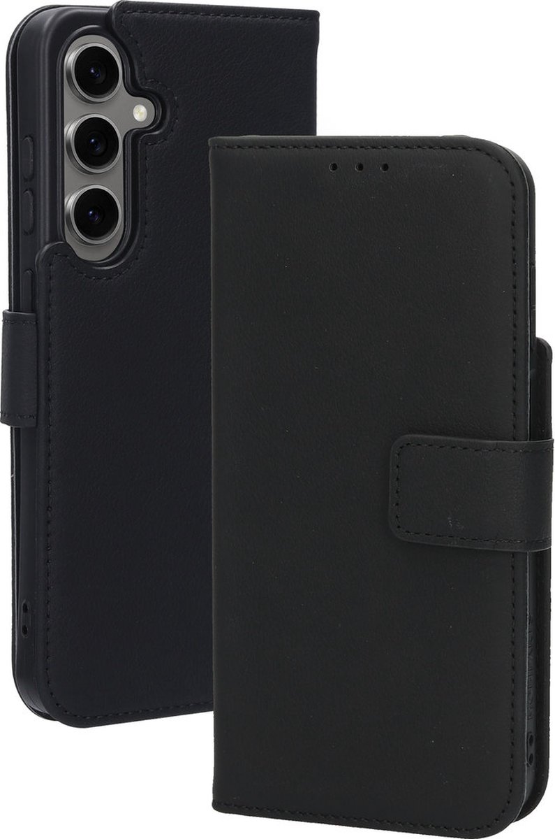 Mobiparts Leather Wallet Case geschikt voor Samsung Galaxy S24 FE - Zwart