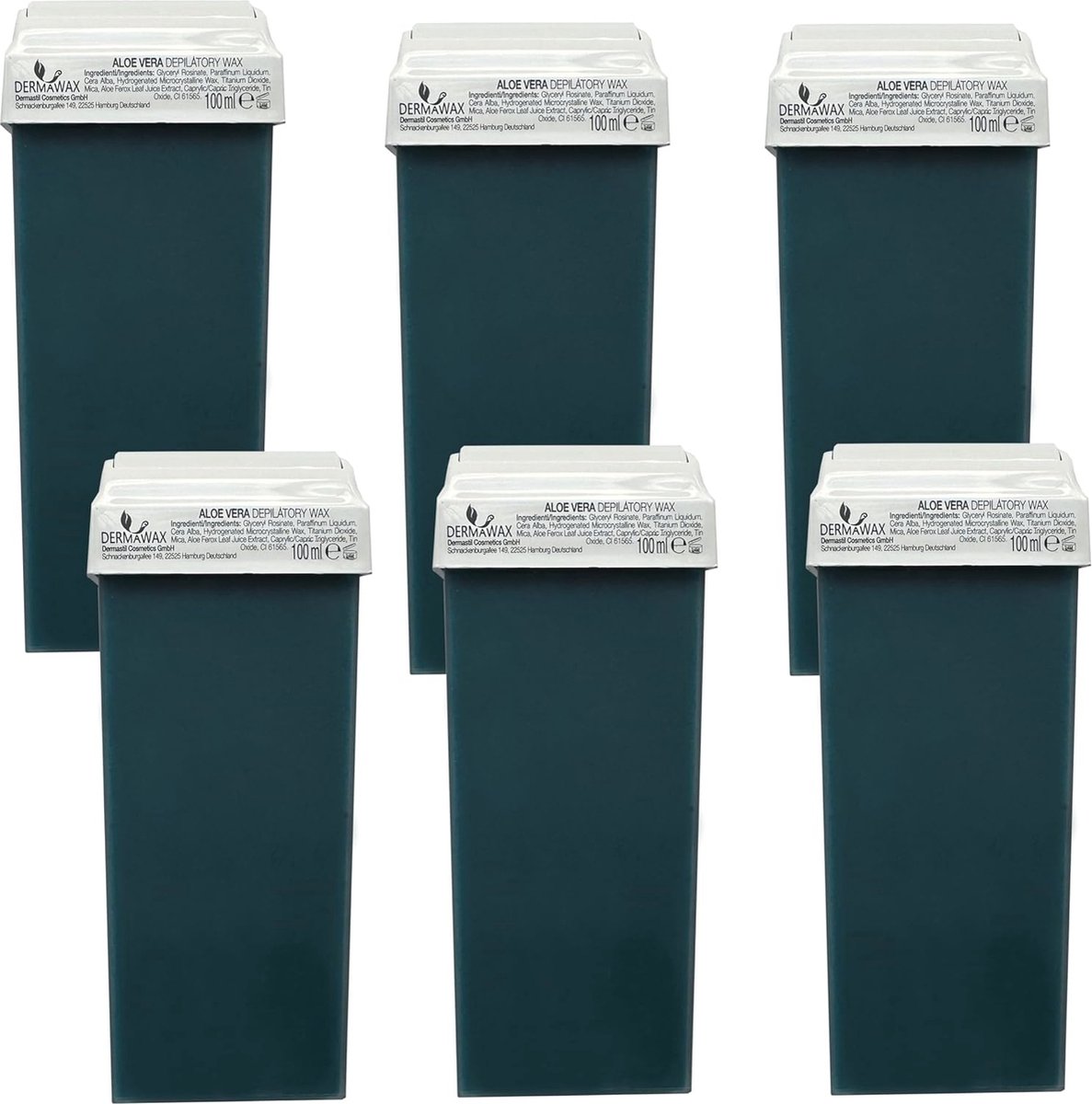 Aloe Vera Roll-On Waxset voor Zachte Ontharing – 6 Stuks – Ideaal voor Oksels, Benen en Meer – Voor Gevoelige Huid