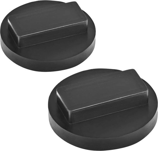 2-delige rubberen pad voor autokrik, rubberen blok, hefbrug, krik, 4T, rubber, krikopname, Jack Padapter, zadel