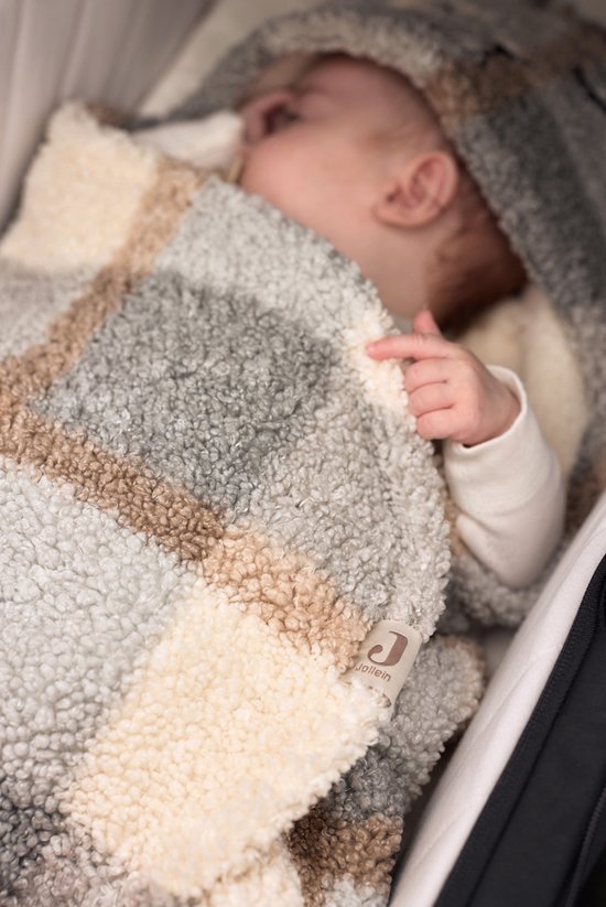 Jollein - Baby Voetenzak groep 0+ 3/5 punts - Check Boucle van Jollein — afbeelding 4