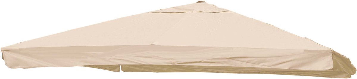 Vervangende hoes voor zweefparasol MCW-A96 met klep, parasolhoes, 3x3m (Ø4.24m) polyester 3kg ~ crème
