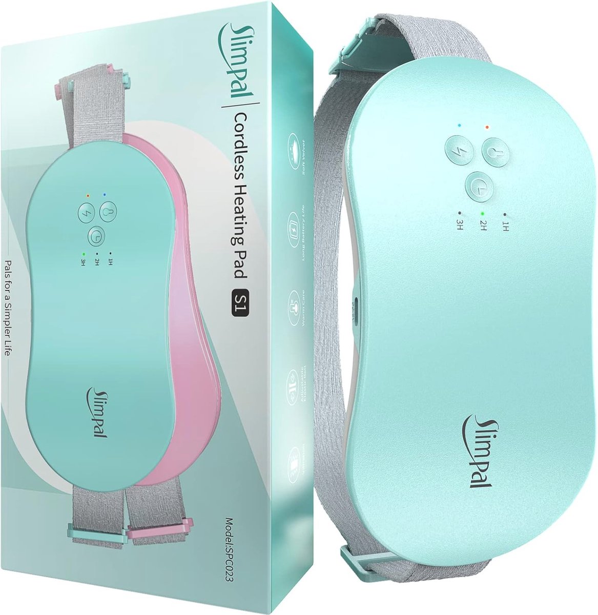 Goedkoopste Draadloos Verwarmingskussen Voor Menstruatiepijn – Oplaadbaar Warmtepad met Trillingsmassage