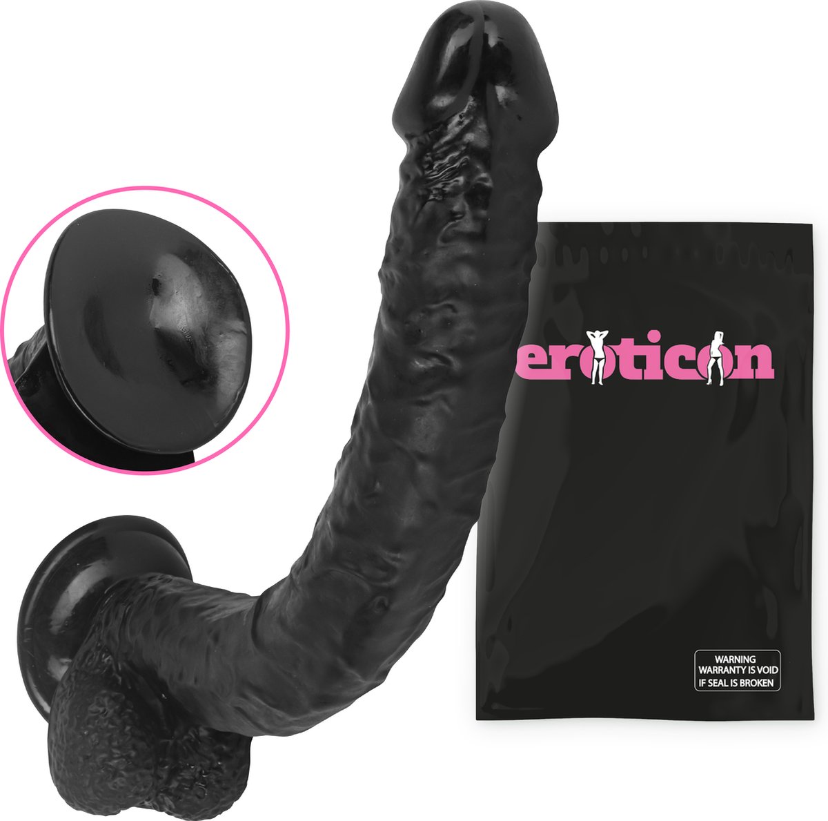 Goedkoopste Eroticon Mega Dildo - 40x4cm - Extreme Grote Dildo Voor Vaginaal & Anaal Gebruik - XXL Buttplug - Grote Dildo - Dikke Dildo - Mega Dildo - Huge Dildo - Zuignap