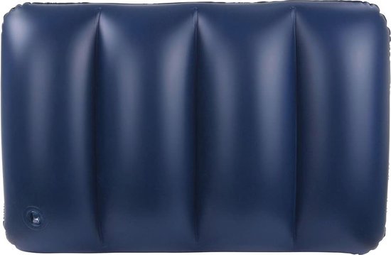 Opblaasbaar Reiskussen 48x34x12 cm - Luchtkussen met Velours Coating, Antislip Hoofdkussen van Merkloos — afbeelding 3