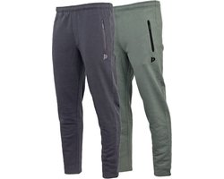 2-Pack Donnay - Joggingbroek met rechte pijp (Sky) - Sportbroek - Heren - Navy/Jungle green (547) - maat XXL