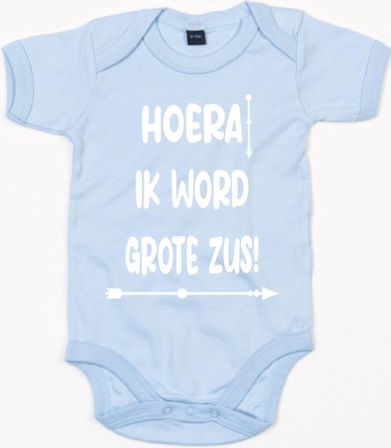 Barboteuse Hooray Big Sister - Blue Poudré - 12-18 mois