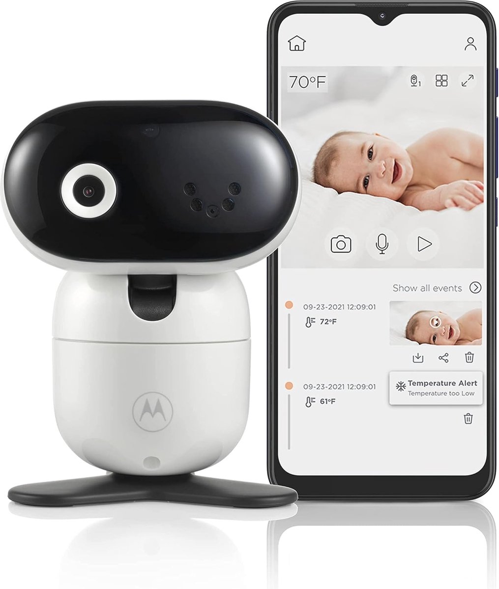 Babyfoon met Camera - Full HD Beelden, Nachzicht, Twee-Weg Communicatie en App Besturing - Ideaal voor de Babykamer