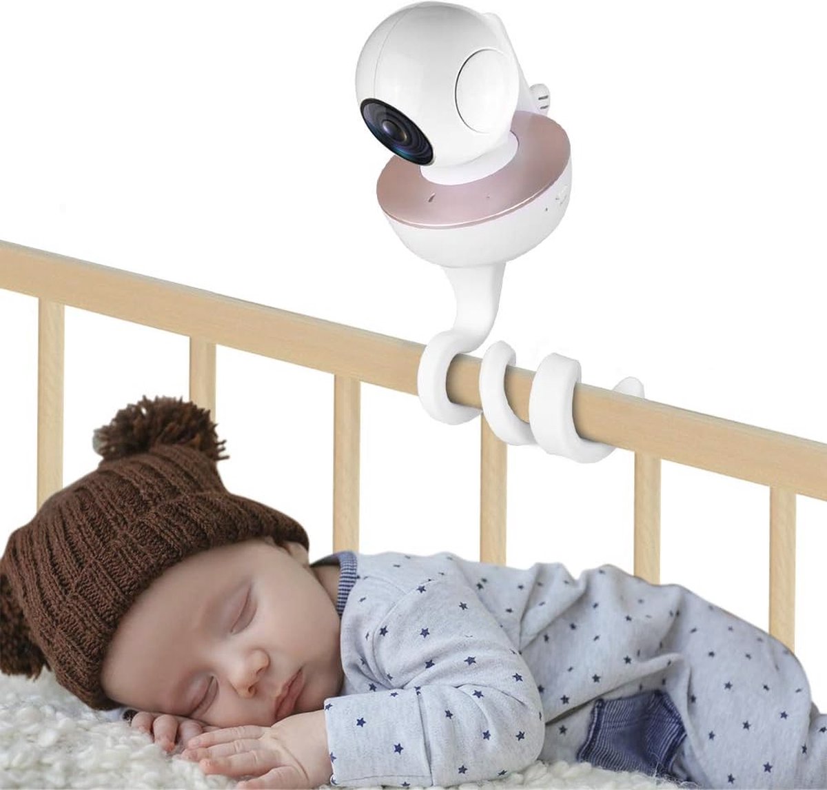 Babyfoon Houder - Camera Stand - Babykamer Beveiliging - Zonder Boren - 1 Stuks - Wit