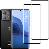 2-Pack Gehard Glas Screen Protector voor Motorola Edge 40/Edge 40 Neo - 3D Gebogen, 9H Hardheid, Krasbestendig, HD Clear - Compatibel met Motorola Edge 40/Edge 40 Neo - Inclusief Accessoires - Glanzend Afwerking