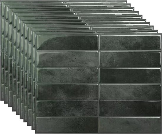Alwayspon metrotegels, set van 10 vellen 29,5 x 29,5 cm 3D zelfklevende