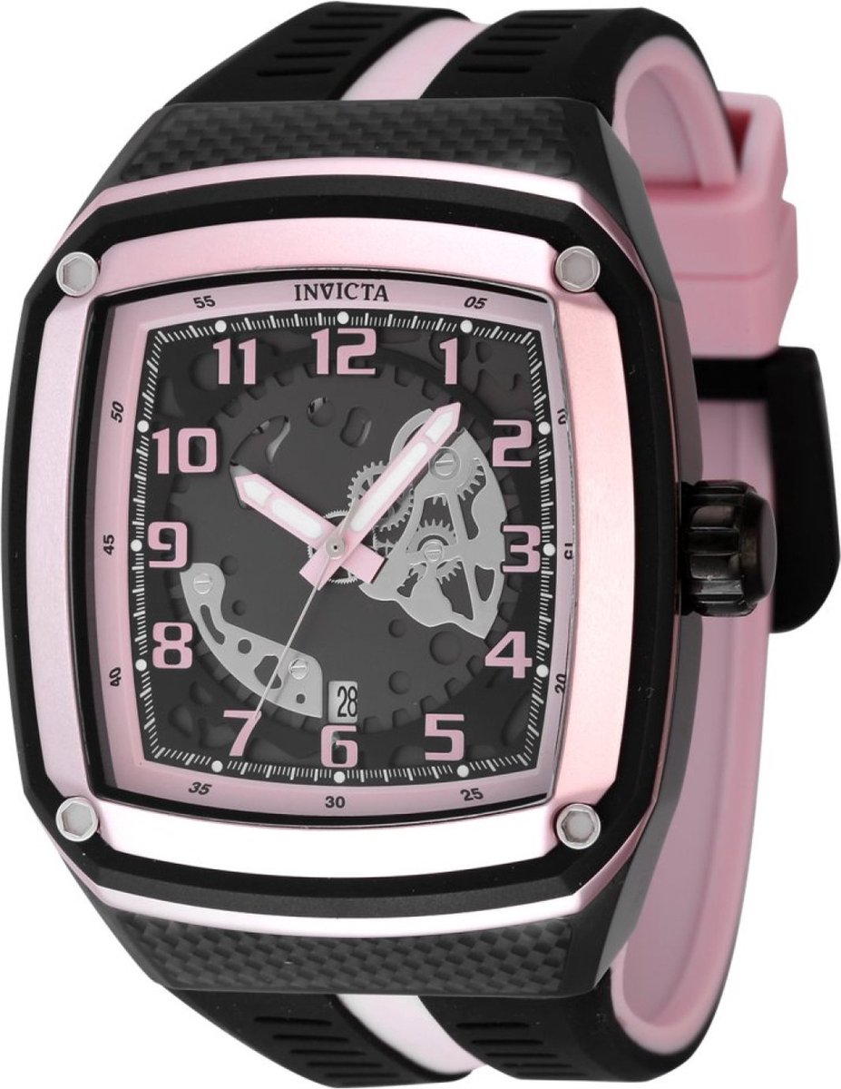 Invicta Racing - JM Limited Edition 48068 Heren Horloge - Waterdicht - Analoog - Quartz Uurwerk - Roestvrij Staal met grijze Wijzerplaat - 45mm