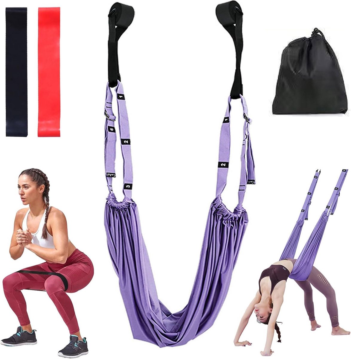 Verbeter Uw Flexibiliteit Met Deze Yoga Stretchband Voor Diverse Fitnessactiviteiten