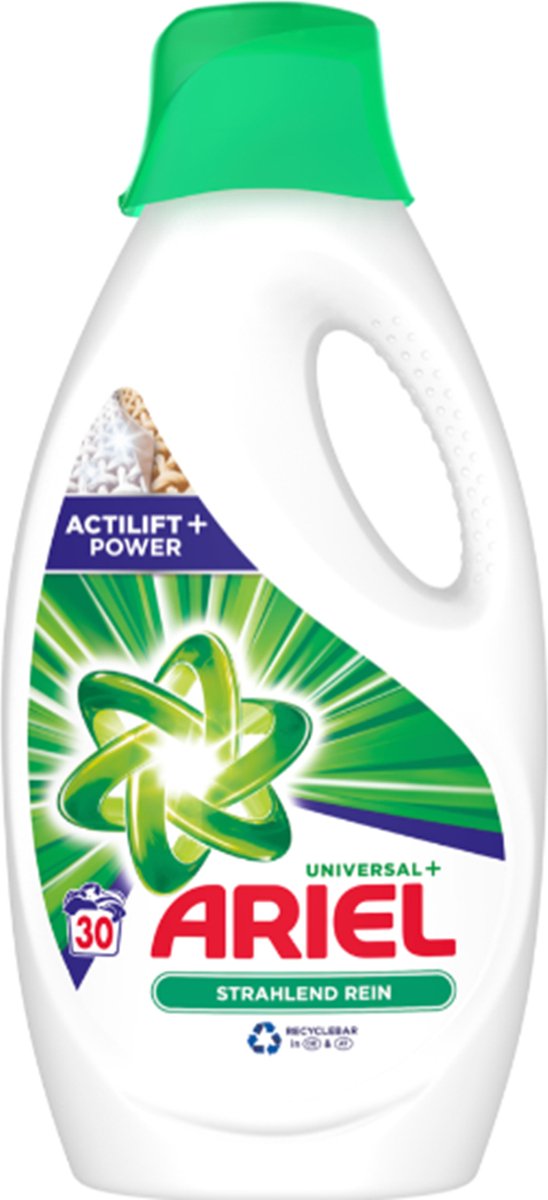 Goedkoopste Ariel Universeel-Strahlend Rein-30wasmiddel-1650ml