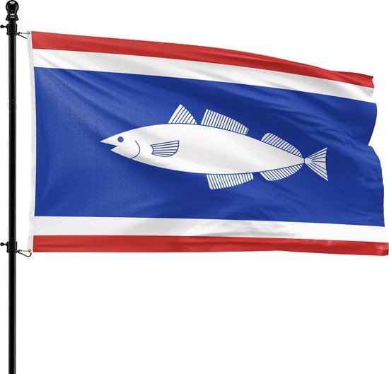 VlagDirect - Urk vlag - Gemeente Urk vlag - 90 x 150 cm.