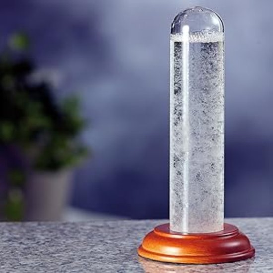 Fuoliystep Glas weerstation, stormglas, weersvoorspelling, wolken, vloeibare barometer, weersvoorspeller, mode, kantoor, huis, decoratief weerglas, Valentijnsdaggeschenken, een