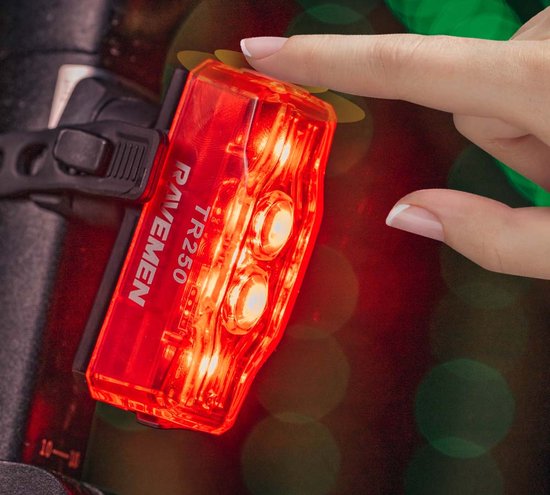 Ravemen TR250 fiets achterlicht - 250 lumen - USB oplaadbaar — afbeelding 5