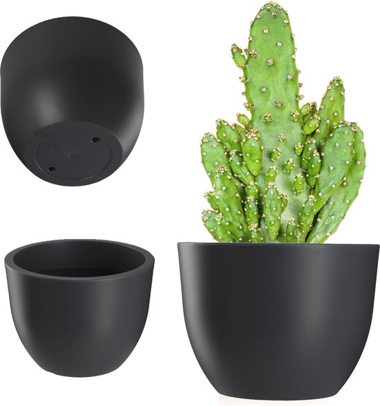 PECZEKO Glitter bloempot, plastic pot, decoratief voor grote en kleine