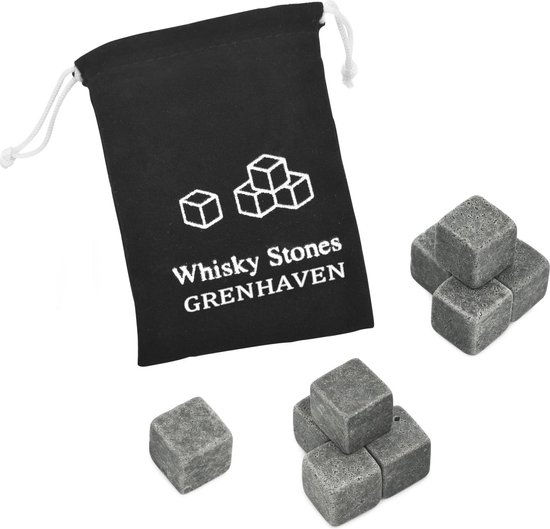 GOURMEO Set of 8 Whisky Stones 2 x Bowls
