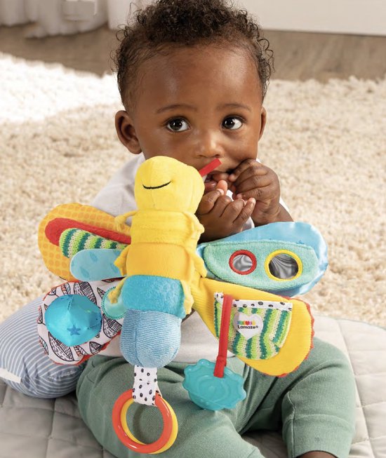 Lamaze Freddie De Vuurvlieg - Grijp- en bijtspeelgoed - Babyspeelgoed - Knuffel - Spelen en ontdekken