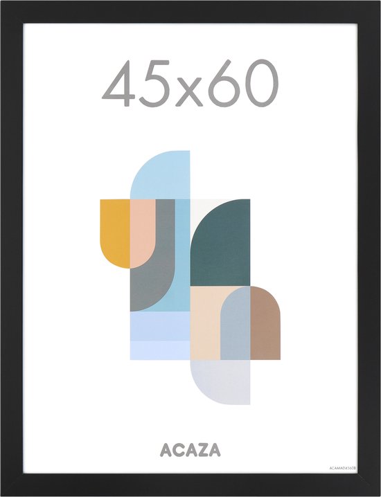 ACAZA Fotokader - Fotolijst - Wissellijst - 45x60 cm - MDF - Zwart