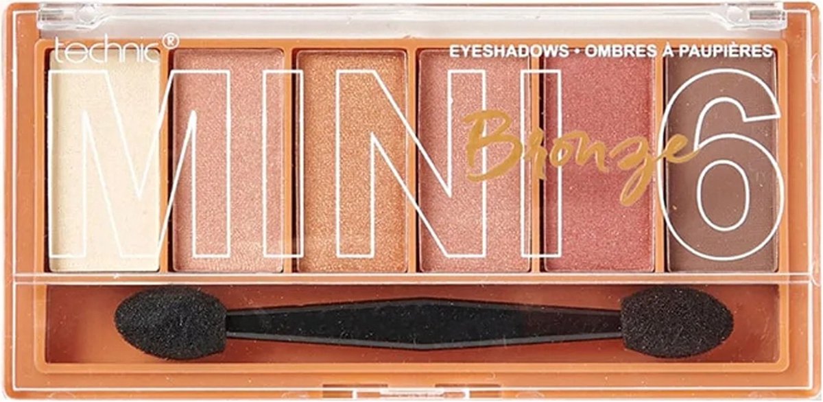 Goedkoopste Technic Mini 6 Oogschaduw Palette - Bronze