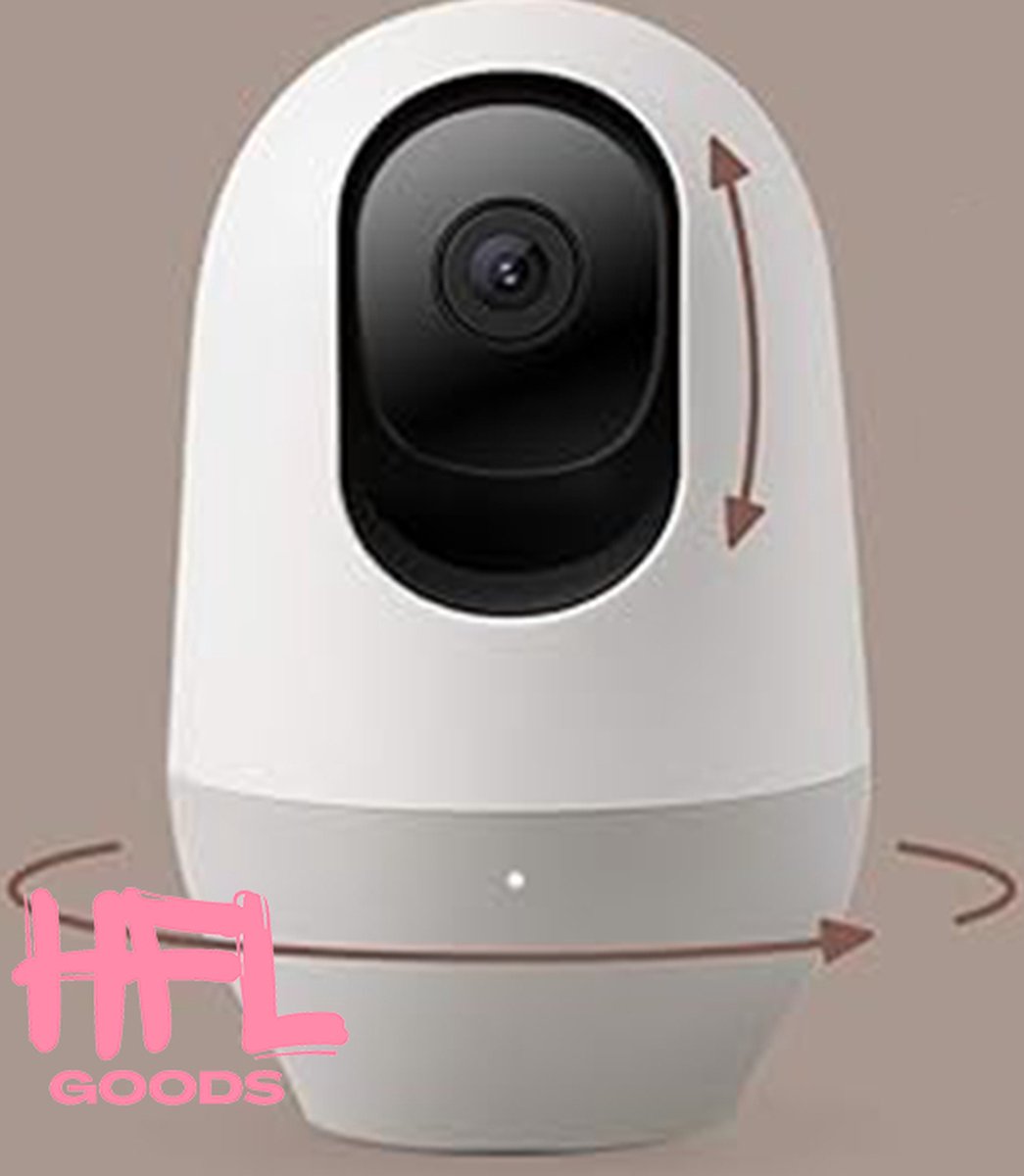 HFL Goods WiFi Binnencamera - Nachtzicht Camera - Twee Wegs Audio - Bewegingsdetectie - Cloud En SD Opslag - Compatible Met Alexa