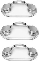 Richstory 2 Stks Magnetische Brillenhouder, Sterke Magneet Bril Houder, Oortelefoon ID Clips Badge Houder Eyewear Haak Hecht Aan Kleding Voor Mannen Vrouwen Aan Hand Zonnebril Leesbril, Zwart
