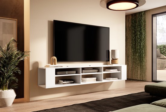 Mur Selsey - RTV 175 cm - Wit