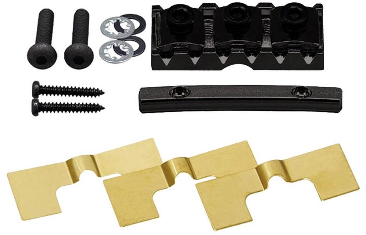Gotoh FGR-1B Locking Nut - 41mm, Zwart, Doorlopende Hals