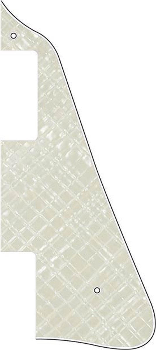 Boston LP-413-PWW pickguard, LP-model, standard, 3 ply, pearl white webbing