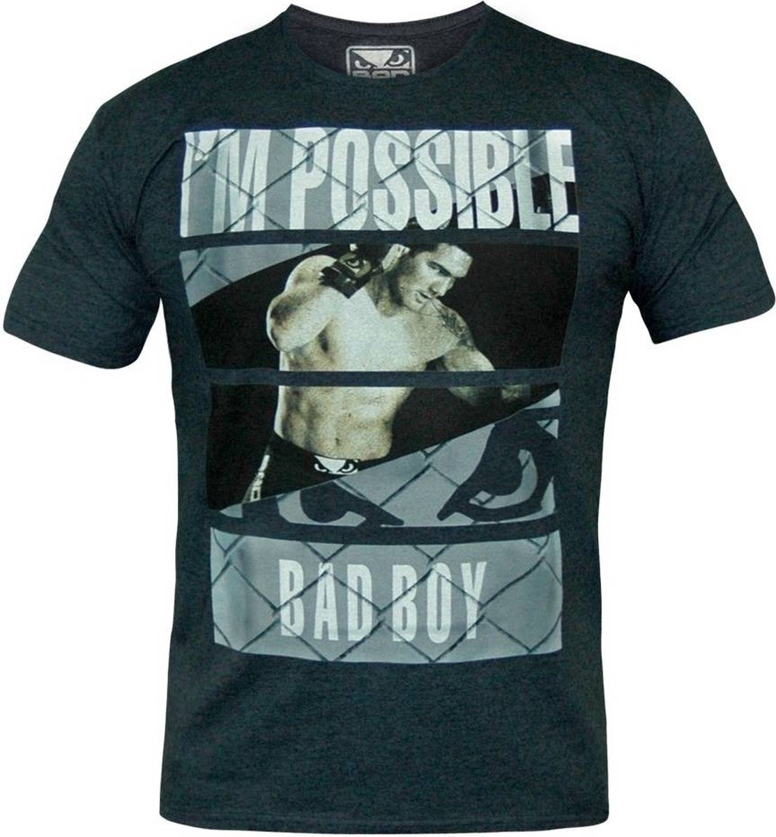 Bad Boy News Vechtsport T Shirts Heather Navy Bad Boy MMA - S