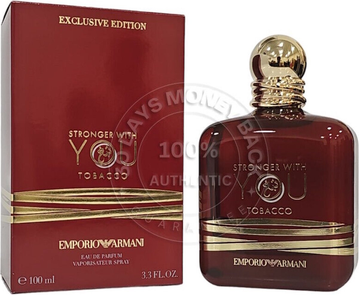Goedkoopste Armani Stronger With You Tobacco Parfum 100 ml Unisex - Discontinued!
