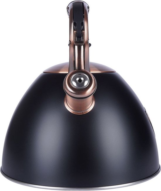 Bouilloire sifflante en acier inoxydable Zwart 3 l - Bouilloire avec sifflet - Bouilloire