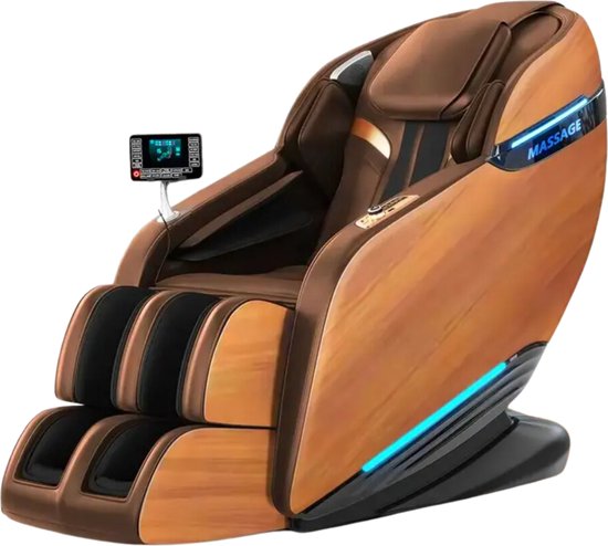 Foto: Elektrische massagestoel 8d zero gravity verwarmingsfunctie luxe wood style