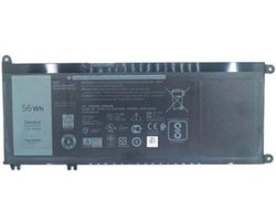 Compatible Accu geschikt voor o.a. Dell Latitude 3300 / Inspiron 5587 / 3779 / 7588-G5/G7 Series / 3579-G3 Series - (15.2V-3600mAh) - PN: 33YDH