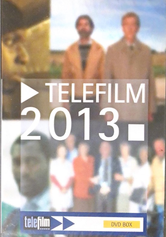 Telefilm 2013 dvd box met een collage van gezichten en een groep mensen.