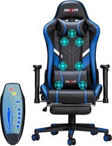Bol.com Verkoop Nederland® - Gaming Stoel - Massage - Ergonomisch - Hoge Rug Ontwerp - Ontspannen - Aangepaste Pu Massage - Comp... aanbieding