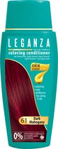 Leganza Coloring Conditioner Dark Mahogany - Semi-Permanente Haarkleuring Mahonie Rood - Natuurlijke Oliën - Zonder Ammoniak - 150ml