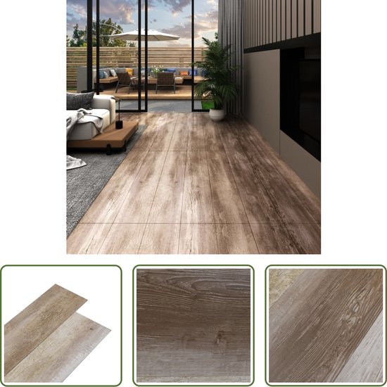 Foto: The living store pvc vloerplankenset woodwash 30 5 x 61 cm 5 21 m schimmel en allergiebestendig brandwerend waterdicht anti slip