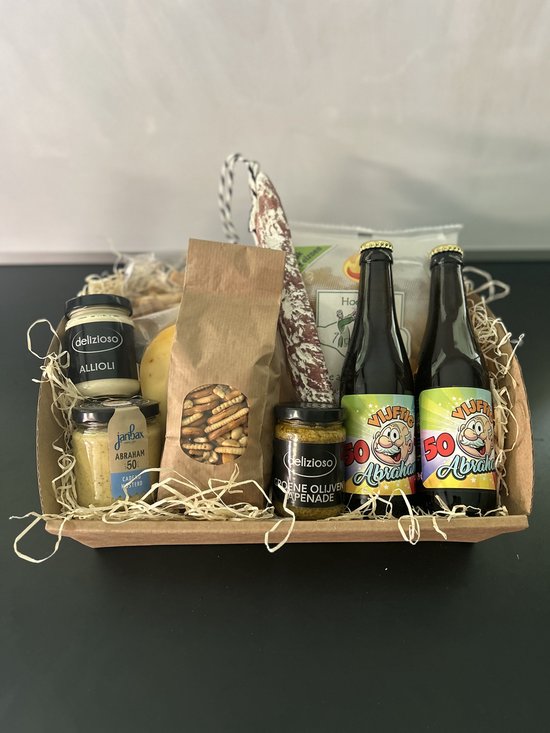 Foto: Abraham pakket geschenkpakket relatie geschenk kado pakket cadeau pakket verjaardag bakken koken eten en drinken kerstpakketten