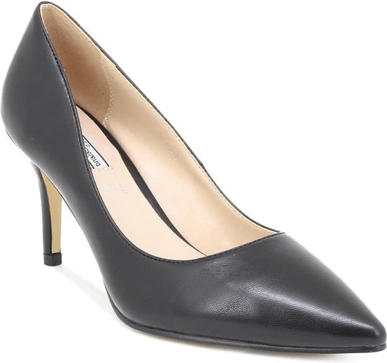 Sandales pour femmes talon bas dames élégantes bout fermé slingback deccolte Zwart PU 38 EU Sandales pour femmes S1999 sandales talon bas dames