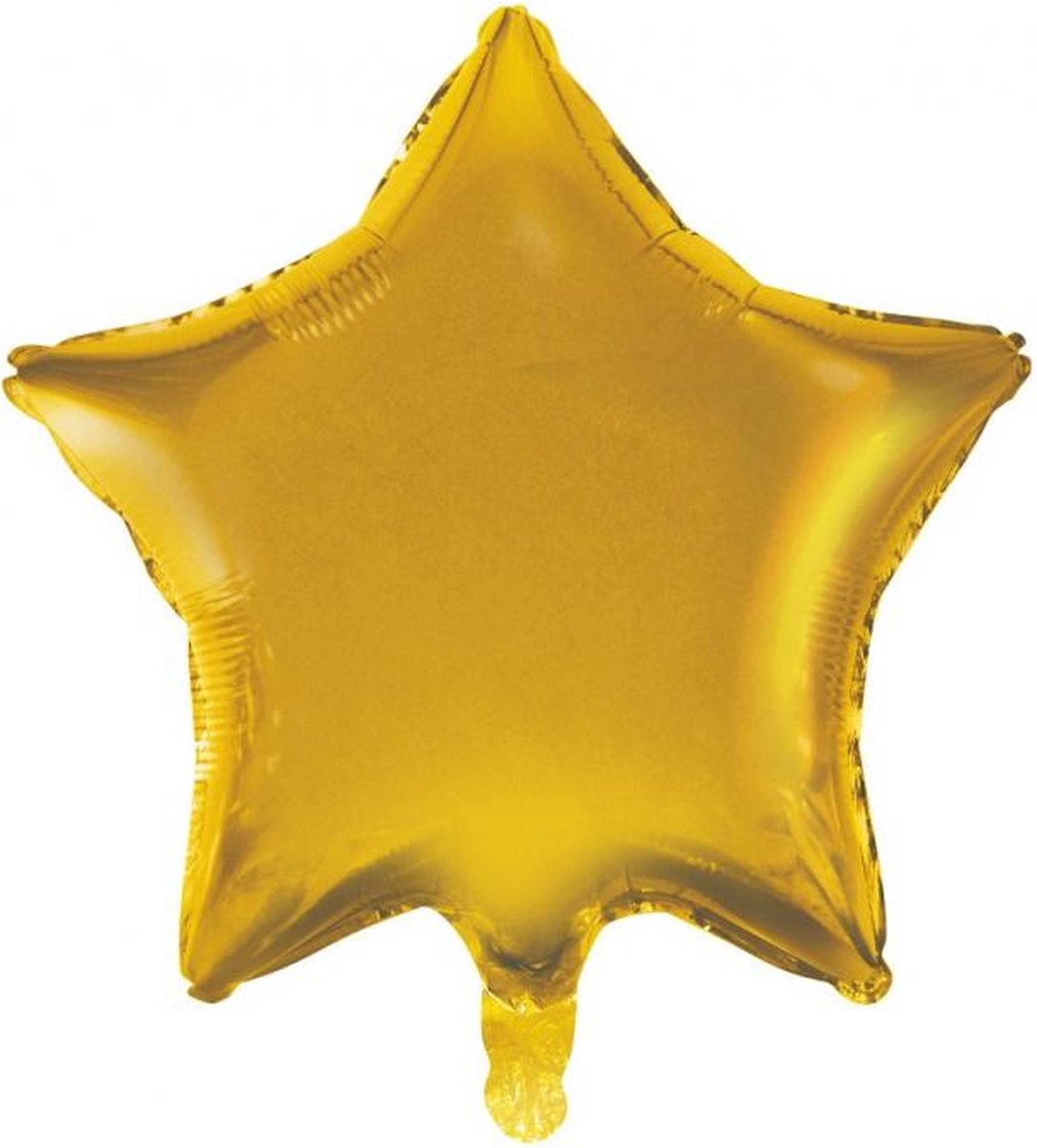 ballon folie ster goud 19" 48cm flat - FOIL BALLON ÉTOILE OR MAT