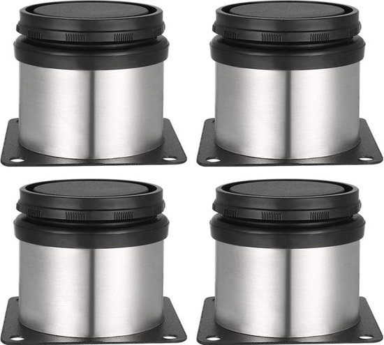 Zk- 4 Stuks Verstelbare Poten 8cm Hoogte Verdikte Meubelpoten Tafelpoten Meubelpoten Geborsteld Rvs In Hoogte Verstelbaar 0 15mm S20241224573