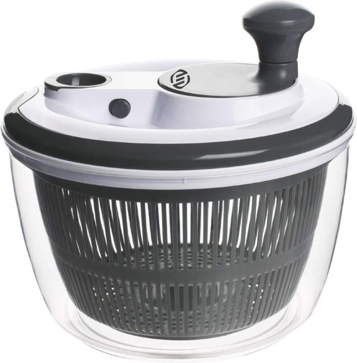 Equivera Slazwierder- Salad spinner - Slacentrifuge - Saladspinner - Sla Centrifuge - Saladecentrifuge - Sladroger - Must Have Voor In De Keuken
