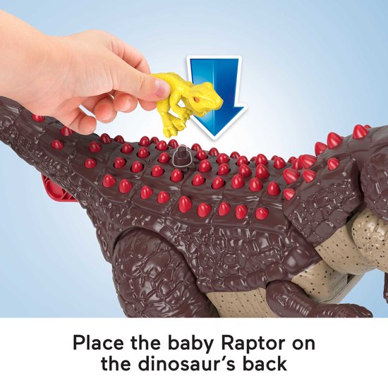 Imaginext Jurassic World™ Carnotaurus Puntige Aanvalsfiguur Bruin — afbeelding 3