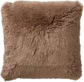 Dutch Décor FLUFFY - Housse de coussin 60x60 cm - Tobacco Brown - Marron