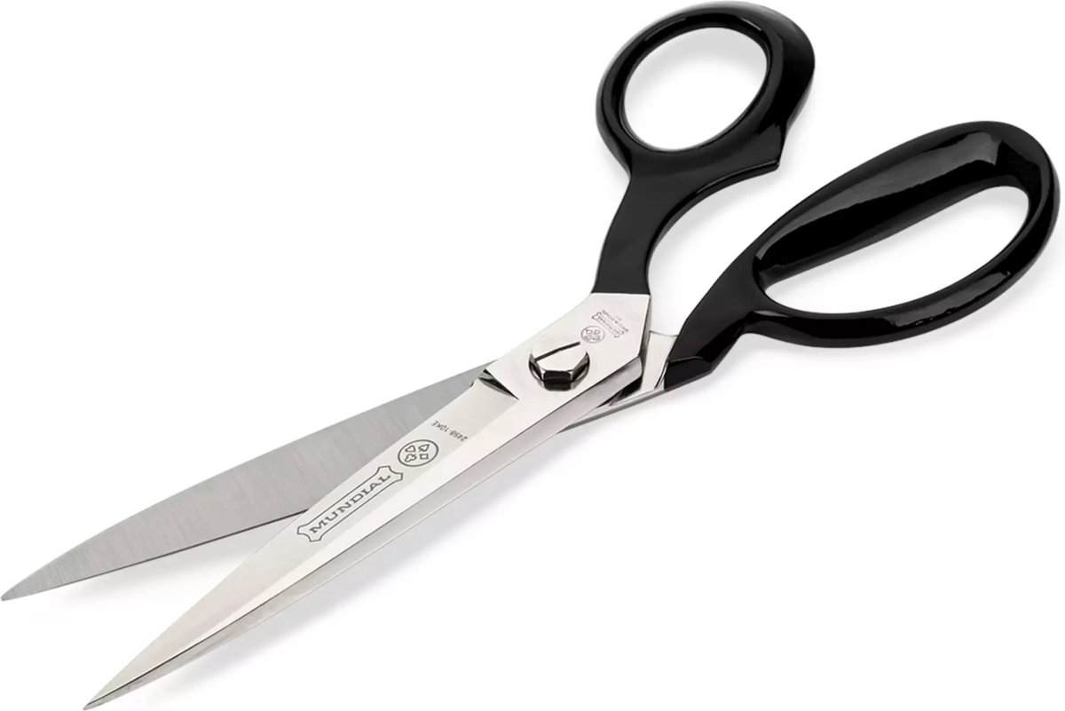 Mundial Kleermakersschaar – 25,4 cm – Ergonomisch – Zwart – Nikkelgecoat
