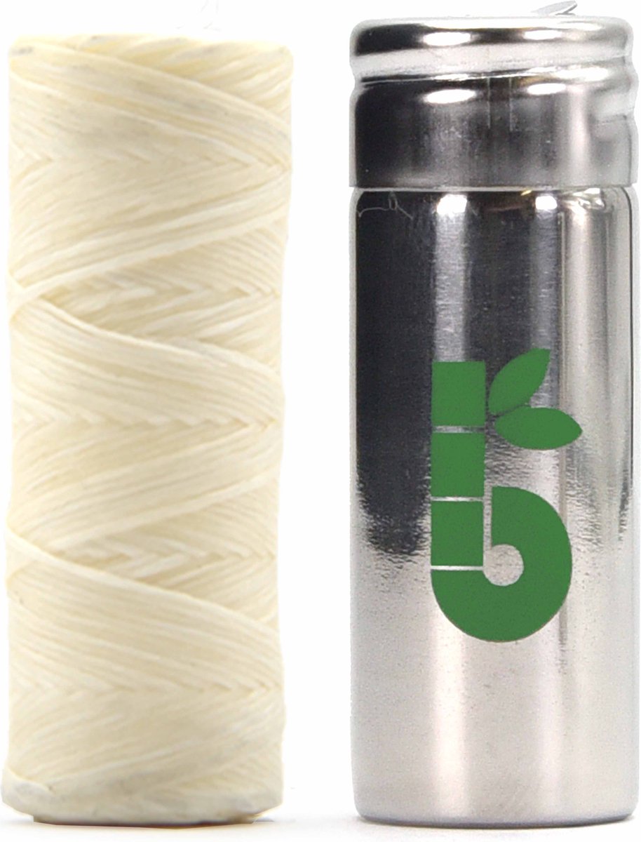 Duurzaam Flosdraad| Candelillawas Tandzijde | PLA Flosdraad | Eco Tandzijde | Roestvrijstalen Dispenser | Zero-waste Flossen | Veganistisch Flosdraad | Munt | 50m | Bambaw